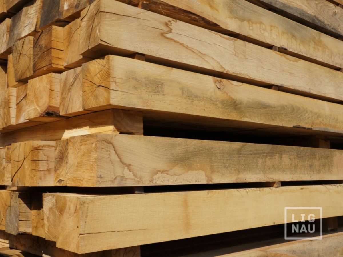 Kantholz Lärche 90x90mm - 10cm Lang, 4 Stück Für Zaunpfosten & Mehr