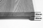 Mobile Preview: Eiche Wildeiche KGZ 26mm gebürstet antrazitgrau lackiert RAL7016 Treppenstufe Trittstufe Renovierungsstufe Setzstufe
