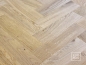 Preview: Solid Oak parquet 22x70x300 mm, Gestreift grade