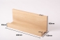 Preview: Wall shelf Solid smoked Oak Hardwood with hangers 20 mm, Length: 400mm prime grade nature oiled