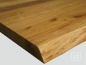 Preview: Stair tread Oak Hardwood with untrimmed front edge, 40 mm, Rustic grade, natural oiled