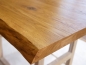 Preview: Solid Oak Worktop with untrimmed front edge, 40 mm, Rustic grade, natural oiled brusched