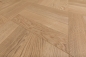 Preview: Solid Parquet Chevron Hungarian herringbone 60° Oak Rustic 16/22 mm