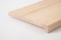 Preview: Window sill Solid Birch with overhang, 20 mm, white oiled