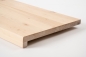 Preview: Window sill Solid Birch with overhang, 20 mm, white oiled