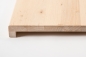 Preview: Window sill Solid Birch with overhang, 20 mm, white oiled