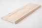 Preview: Window sill Solid Birch with overhang, 20 mm, chalked hard wax oil nature white