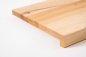 Preview: Window sill Solid Birch Hardwood with overhang, 20 mm, hard wax oil nature