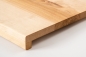 Preview: Window sill Solid Birch Hardwood with overhang, 20 mm, hard wax oil nature