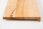 Preview: Window sill Solid Birch Hardwood with overhang, 20 mm, hard wax oil nature