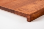 Preview: Window sill Solid Birch Hardwood with overhang, 20 mm, cherry oiled