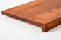 Preview: Window sill Solid Birch Hardwood with overhang, 20 mm, cherry oiled