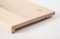 Preview: Window sill Solid Birch Hardwood with overhang, 20 mm, unfinished