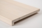 Preview: Window sill Solid Birch with overhang 20 mm hard wax oil nature white