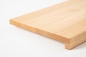 Preview: Window sill Solid Birch with overhang, 20 mm, nature hard wax oil nature