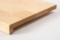 Preview: Window sill Solid Birch with overhang, 20 mm, nature hard wax oil nature
