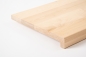 Preview: Window sill Solid Birch Select Hardwood with overhang, 20 mm, nature hard wax oil nature white