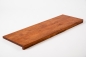 Preview: Window sill Solid Birch with overhang, 20 mm, nature grade cherry oiled