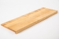Preview: Window sill Solid Birch Select Hardwood  with overhang, 20 mm, nature oiled