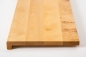 Preview: Window sill Solid Birch Select Hardwood  with overhang, 20 mm, nature oiled