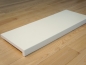 Preview: Stair tread Solid Birch Hardwood with overhang, 20 mm, white lacquered RAL9010