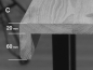 Preview: Treppenstufe Fensterbank Regalbrett Eiche Wildeiche DL, 20x300x1000 mm, Ästestellen braun gespachtelt, klar lackiert mit Anleimer