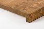 Preview: Window sill Solid Oak with overhang, 20 mm, prime grade, antique oiled