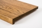 Preview: Window sill Solid Oak with overhang, 20 mm, prime grade, antique oiled