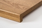 Preview: Windowsill Oak Select Natur A/B 26 mm, finger joint lamella, bronze oiled, with overhang