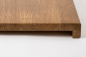 Preview: Window sill Solid Oak with overhang, 20 mm, prime grade, bronze oiled