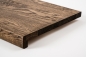 Preview: Window sill Solid Oak with overhang, 20 mm, prime grade, oiled in tone smoked oak