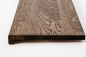 Preview: Window sill Solid Oak with overhang, 20 mm, prime grade, oiled in tone smoked oak