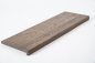 Preview: Window sill Solid Oak with overhang, 20 mm, prime grade, graphite oiled