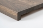 Preview: Window sill Solid Oak with overhang, 20 mm, prime grade, graphite oiled