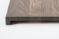 Preview: Windowsill Oak Select Natur A/B 26 mm, full lamella, graphite oiled, with overhang