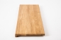 Preview: Window sill Solid Oak Hardwood A/B Select Natur with overhang, 20 mm, prime grade, hard wax oil natural