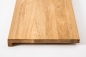 Preview: Window sill Solid Oak Hardwood A/B Select Natur with overhang, 20 mm, prime grade, hard wax oil natural