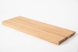 Preview: Window sill Solid Oak Hardwood A/B Select Natur with overhang, 20 mm, prime grade, hard wax natural white