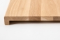 Preview: Window sill Solid Oak Hardwood A/B Select Natur with overhang, 20 mm, prime grade, hard wax natural white