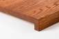 Preview: Window sill Solid Oak with overhang, 20 mm, prime grade, cherry oiled