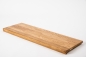 Preview: Window sill Solid Oak with overhang, Prime-Nature grade, 20 mm, laquered