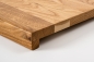 Preview: Window sill Solid Oak with overhang, Prime-Nature grade, 20 mm, laquered