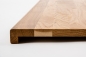 Preview: Window sill Solid Oak with overhang, Prime-Nature grade, 20 mm, laquered