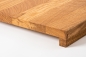 Preview: Window sill Solid Oak with overhang, Prime Nature grade, 20 mm, natural oiled