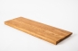 Preview: Stair tread Solid Oak Hardwood with overhang, Prime Nature grade, 20 mm, natural oiled