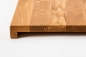 Preview: Window sill Solid Oak with overhang, Prime Nature grade, 20 mm, natural oiled