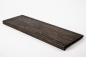 Preview: Window sill Solid Oak with overhang, 20 mm, prime grade, black oiled