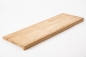 Preview: Window sill Solid Oak with overhang, Prime Nature grade, 20 mm, unfinished