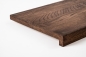 Preview: Window sill Solid Oak with overhang, 20 mm, prime grade, walnut oiled