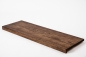 Preview: Window sill Solid Oak with overhang, 20 mm, prime grade, walnut oiled